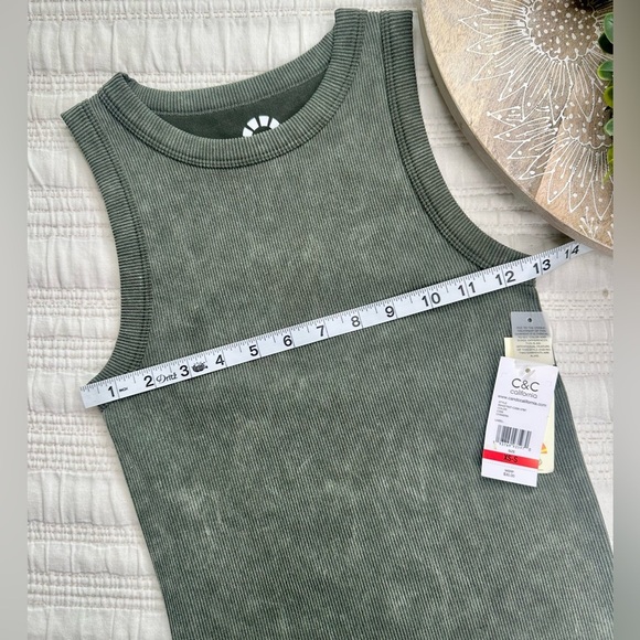C & C California Ribbed Knit Tank Size XS/S NWT - Picture 8 of 9
